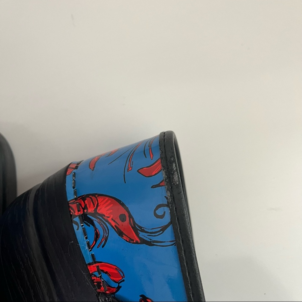 Dansko Blue Clog with Red Lobster Print - Picture 11 of 12